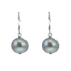 Lido Pearls Grey Freshwater Pearl Drop Earrings 0166E G | H&H