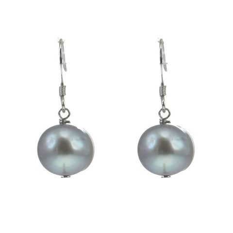 Lido Pearls Grey Freshwater Pearl Drop Earrings 0166E G | H&H