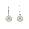 Lido Pearls White Freshwater Pearl Silver Drop Earrings 0166E W | H&H