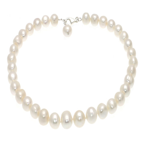 Lido Pearls Large White Freshwater Pearl Necklace 0166 | H&H