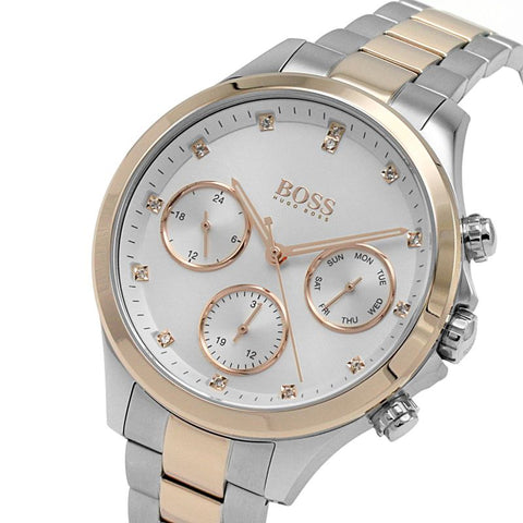 BOSS Watches Hera Sport Lux Two Tone Day Date Ladies Watch 1502564