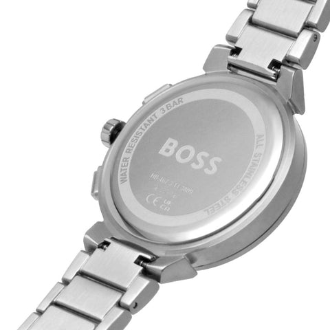 Boss Watches Ladies Stainless Steel Crystal Set Watch 1502676