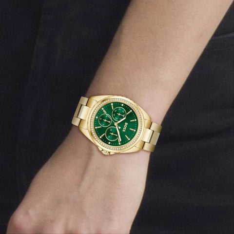BOSS Watches Atea Green Dial Ladies Watch 1502714