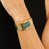 BOSS Watches Lucy Green Dial Gold Plated Ladies Watch 1502785
