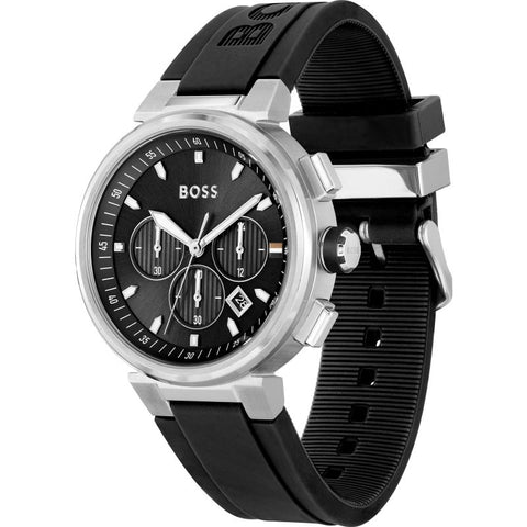 Boss Watches Chronograph Silicone Strap Mens Watch 1513997