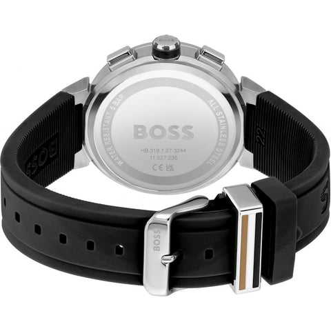 Boss Watches Chronograph Silicone Strap Mens Watch 1513997