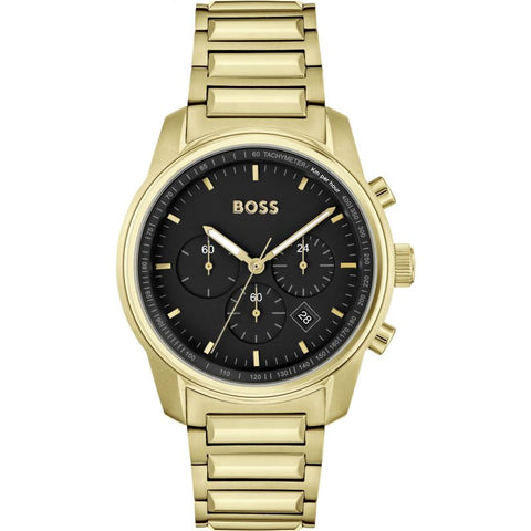 Boss Watches Gold Plated Stainless Steel Mens Watch 1514006