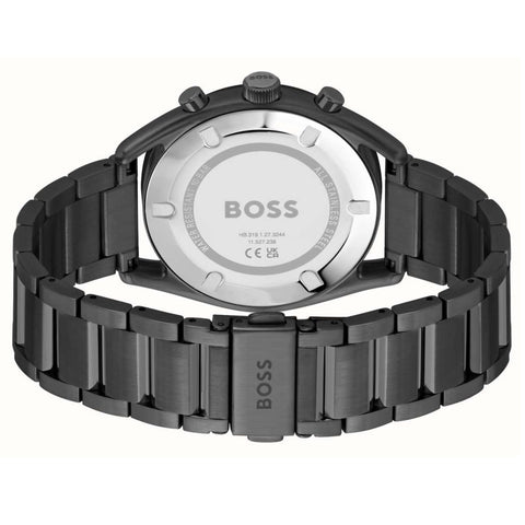 BOSS Watches Top Chronograph Black IP Bracelet Mens Watch 1514095