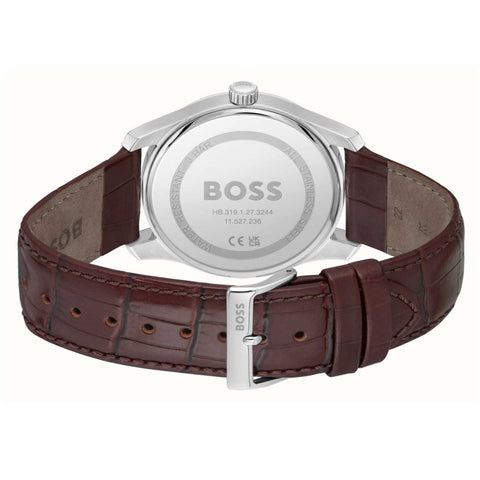 BOSS Watches Principle Leather Strap Mens Watch 1514114