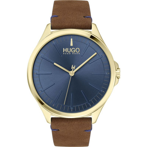 Hugo Brown Leather Strap Mens Watch 1530134