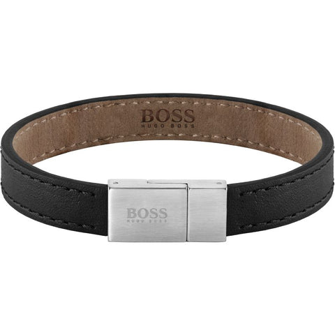 Boss Jewellery Mens Leather Bracelet 1580033M
