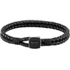 Boss Jewellery Braided Mens Leather Bracelet 1580047M