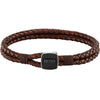 Hugo Boss Jewellery Braided Mens Leather Bracelet 1580048M