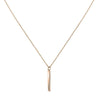 Boss Jewellery Ladies Rose Gold Plated Twist Bar Necklace 1580131