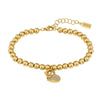 Boss Jewellery Ladies Gold Bead Bracelet 1580287