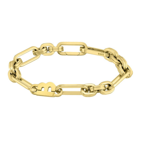 Hugo Boss Jewellery Ladies Gold Plated Link Bracelet 1580324