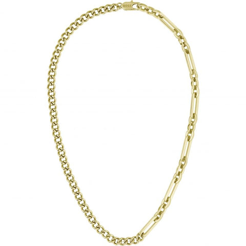 Boss Jewellery Mens Gold Plated Stainless Steel Chain 1580452