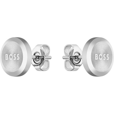 BOSS Jewellery Mens Stainless Steel Stud Earrings 1580477