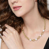 Boss Jewellery Ladies Gold Plated Pearl Necklace 1580540