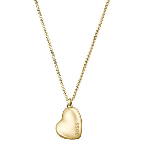 Boss Jewellery Ladies Honey Heart Gold Plated Necklace 1580574