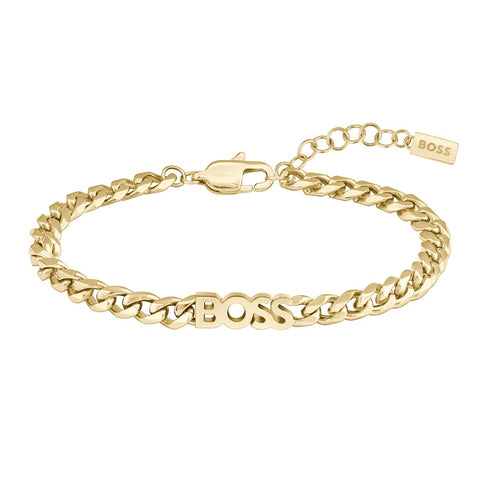 Boss Jewellery Ladies Gold Plated Link Bracelet 1580593