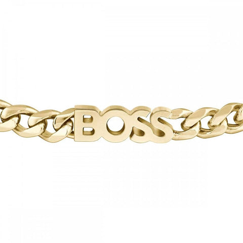 Boss Jewellery Ladies Gold Plated Link Bracelet 1580593