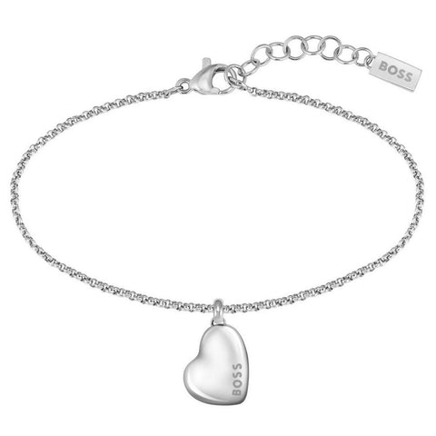 Boss Jewellery Ladies Honey Heart Stainless Steel Bracelet 1580594