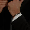 Boss Jewellery Mens Ares Leather Braided Bracelet 1580623