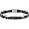 Boss Jewellery Mens Stainless Steel Metal Links Black IP Bracelet 1580665