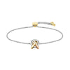 Boss Jewellery Harmonie Three Colour Circle Link Toggle Ladies Bracelet 1580772