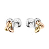 Boss Jewellery Harmonie Three Colour Cross Link Stud Earrings 1580773