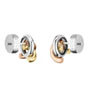 Boss Jewellery Harmonie Three Colour Cross Link Stud Earrings 1580773