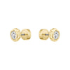 BOSS Jewellery Ladies Gold Tone Crystal Stud Earrings 1580851