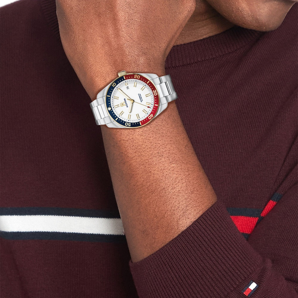 Tommy Hilfiger Mens Stainless Steel Automatic Watch 1710551 | H&H シュシュ