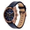 Tommy Hilfiger Hudson Blue Leather Strap Mens Watch 1710721
