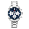Tommy Hilfiger Hudson Silver Chronograph Blue Dial Mens Watch 1710722