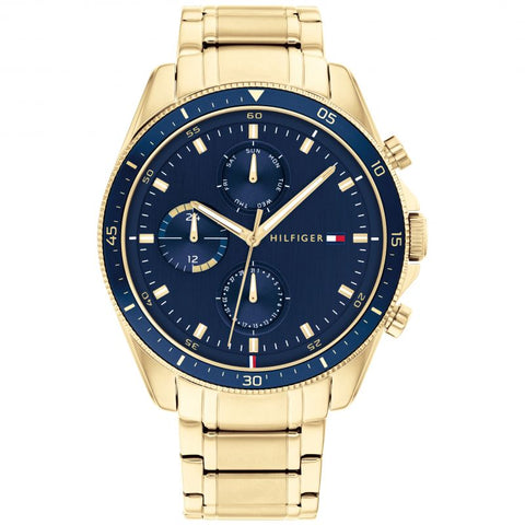 Tommy Hilfiger Yellow Gold Plated Mens Watch 1791834
