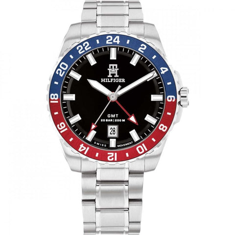 Tommy Hilfiger Black Dial Stainless Steel Mens Watch 1792131