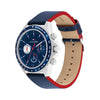 Tommy Hilfiger Clark Blue Leather Strap Mens Watch 1792209