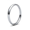 9ct White Gold Traditional Court 2.5mm Polished Ladies Wedding Ring | H&H