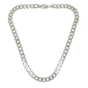 Sterling Silver Mens 18" Flat Curb Chain Necklace
