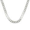 Sterling Silver Mens 18" Flat Curb Chain Necklace