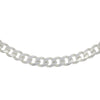 Sterling Silver Heavy Diamond Cut 121g Mens Curb Chain Necklace 22"