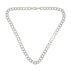 Sterling Silver Heavy Diamond Cut 121g Mens Curb Chain Necklace 22"