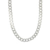 Sterling Silver Heavy Diamond Cut 121g Mens Curb Chain Necklace 22"