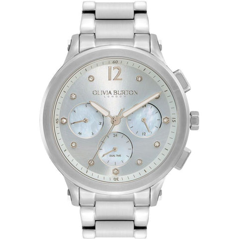 Olivia Burton Sport Luxe Ladies Silver Stainless Steel Watch 24000065