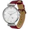 Olivia Burton Minima Bee Ladies Cranberry Leather Strap Watch 24000098