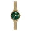 Olivia Burton Mini Classic Forest Green Dial Gold Plated Ladies Watch 24000246