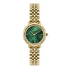 Olivia Burton Signature Honeycomb Ultra Slim Forest Green and Gold Watch 24000266