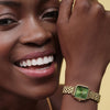 Olivia Burton Mini Grosvenor Deep Green and Gold Watch 24000364